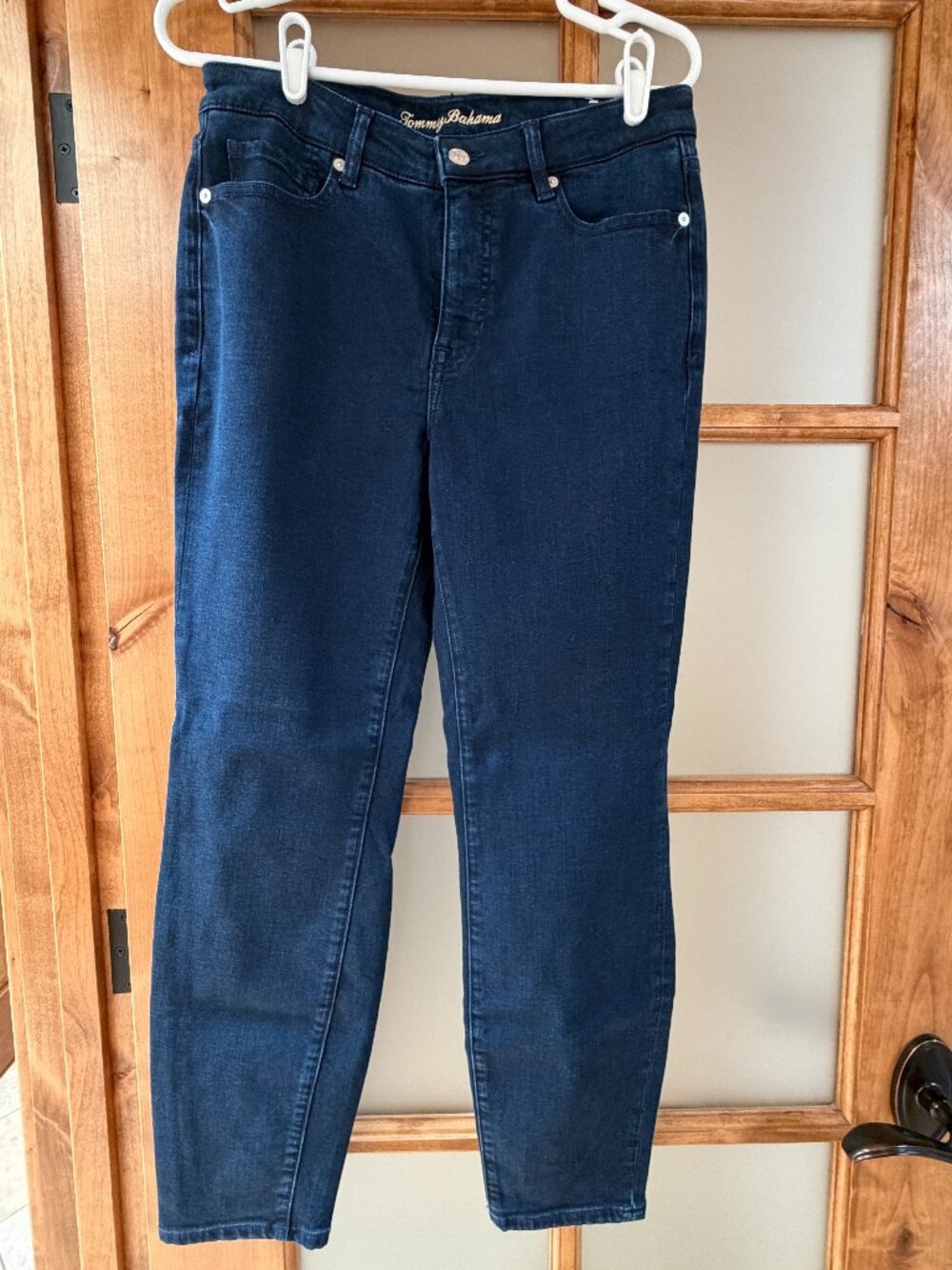 Tommy Bahama High Waist Ankle Skinny Jeans